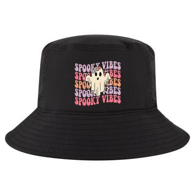 Halloween Ghost Costume with Retro Floral Spooky Vibes Cool Comfort Performance Bucket Hat