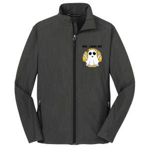 Halloween Ghost Cow Moo I Mean Boo Core Soft Shell Jacket