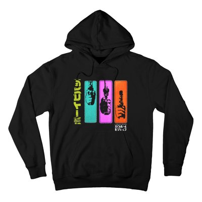 Hand Gun Colorful Panels Hoodie