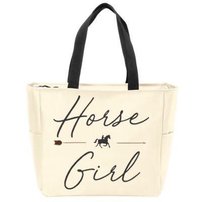 Horse Girl Country Girl HorseBack Rider Equestrian Zip Tote Bag
