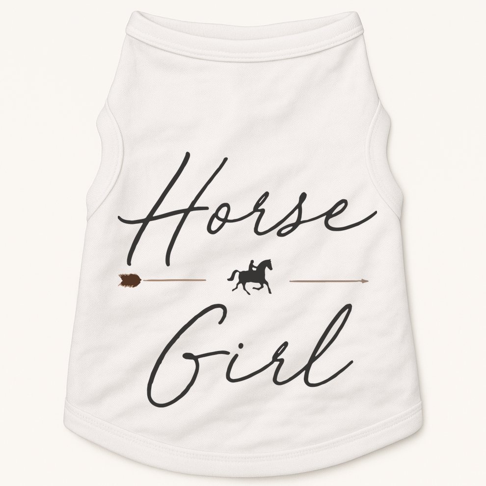 Horse Girl Country Girl HorseBack Rider Equestrian Doggie Tank