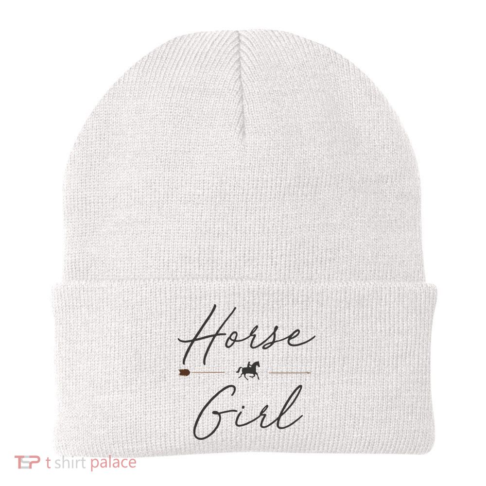Horse Girl Country Girl HorseBack Rider Equestrian Knit Cap Winter Beanie