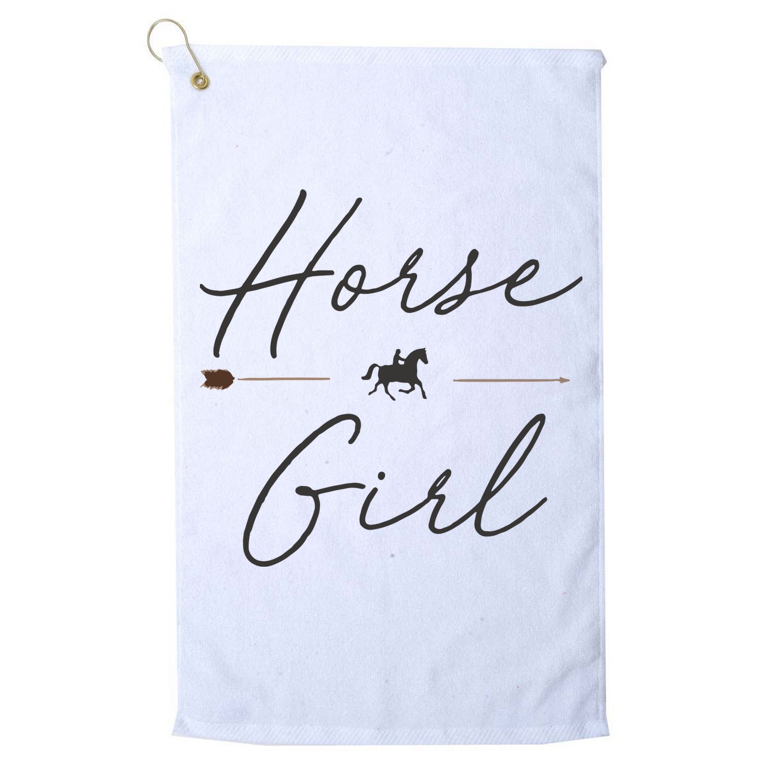 Horse Girl Country Girl HorseBack Rider Equestrian Golf Towel