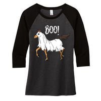 Horse Ghost Costume Funny Equestrian Horse Lover Halloween Women's Tri-Blend 3/4-Sleeve Raglan Shirt