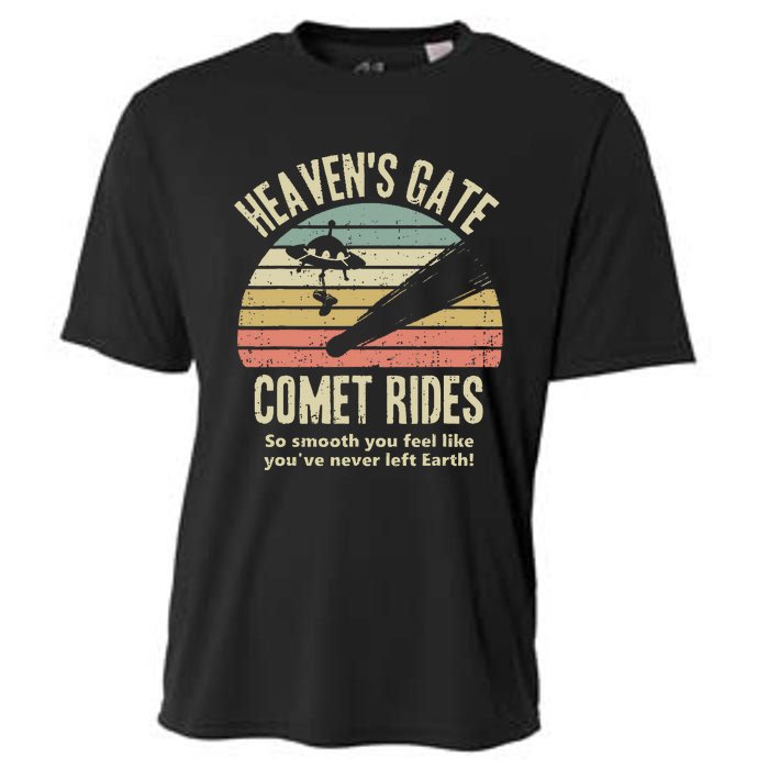 HeavenS Gate Comet Rides Retro Man 90s Space Lover Gift Cooling Performance Crew T-Shirt