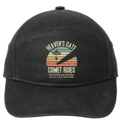 HeavenS Gate Comet Rides Retro Man 90s Space Lover Gift 7-Panel Snapback Hat