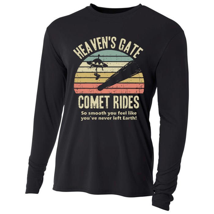 HeavenS Gate Comet Rides Retro Man 90s Space Lover Gift Cooling Performance Long Sleeve Crew