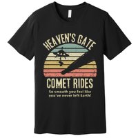 HeavenS Gate Comet Rides Retro Man 90s Space Lover Gift Premium T-Shirt