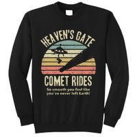 HeavenS Gate Comet Rides Retro Man 90s Space Lover Gift Tall Sweatshirt