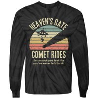 HeavenS Gate Comet Rides Retro Man 90s Space Lover Gift Tie-Dye Long Sleeve Shirt