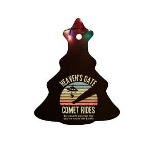 HeavenS Gate Comet Rides Retro Man 90s Space Lover Gift Ceramic Tree Ornament