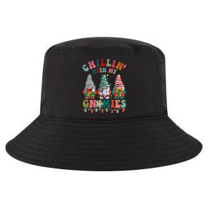 Hippie Groovy Chillin With My Gnomies Santa Claus Christmas Gift Cool Comfort Performance Bucket Hat