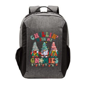 Hippie Groovy Chillin With My Gnomies Santa Claus Christmas Gift Vector Backpack