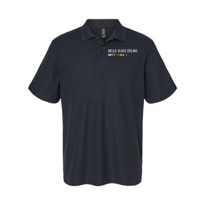 Hello Glass Ceiling. Meet Kamala. Kamala Harris Softstyle Adult Sport Polo