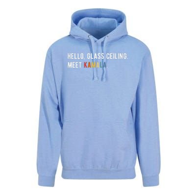 Hello Glass Ceiling. Meet Kamala. Kamala Harris Unisex Surf Hoodie