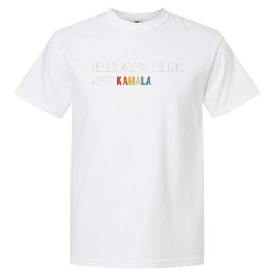 Hello Glass Ceiling. Meet Kamala. Kamala Harris Garment-Dyed Heavyweight T-Shirt