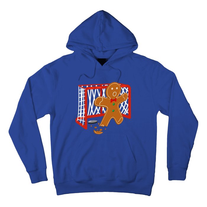 Hockey Goalie Christmas Party Gingerbread Funny Gift Hoodie