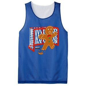 Hockey Goalie Christmas Party Gingerbread Funny Gift Mesh Reversible Basketball Jersey Tank