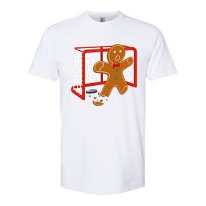 Hockey Goalie Christmas Party Gingerbread Funny Gift Softstyle CVC T-Shirt