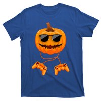 Halloween Gamer Costume Scary Pumpkin Gaming Cute Gift T-Shirt