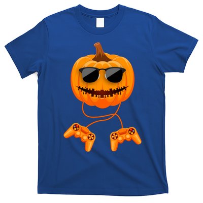 Halloween Gamer Costume Scary Pumpkin Gaming Cute Gift T-Shirt