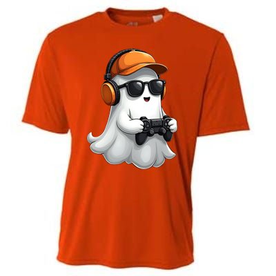 Halloween Gaming Costume Ghost Video Game Cool Gift Cooling Performance Crew T-Shirt