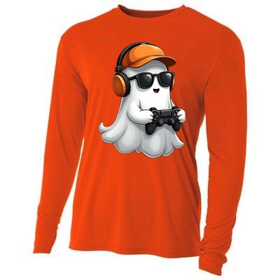 Halloween Gaming Costume Ghost Video Game Cool Gift Cooling Performance Long Sleeve Crew