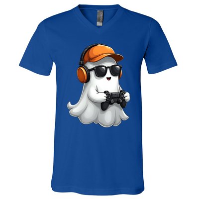 Halloween Gaming Costume Ghost Video Game Cool Gift V-Neck T-Shirt