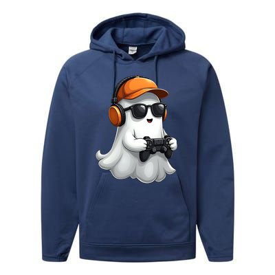 Halloween Gaming Costume Ghost Video Game Cool Gift Performance Fleece Hoodie