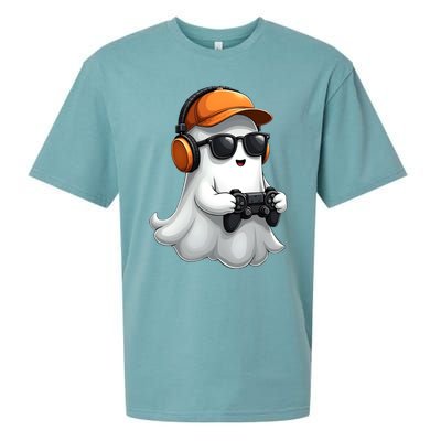 Halloween Gaming Costume Ghost Video Game Cool Gift Sueded Cloud Jersey T-Shirt