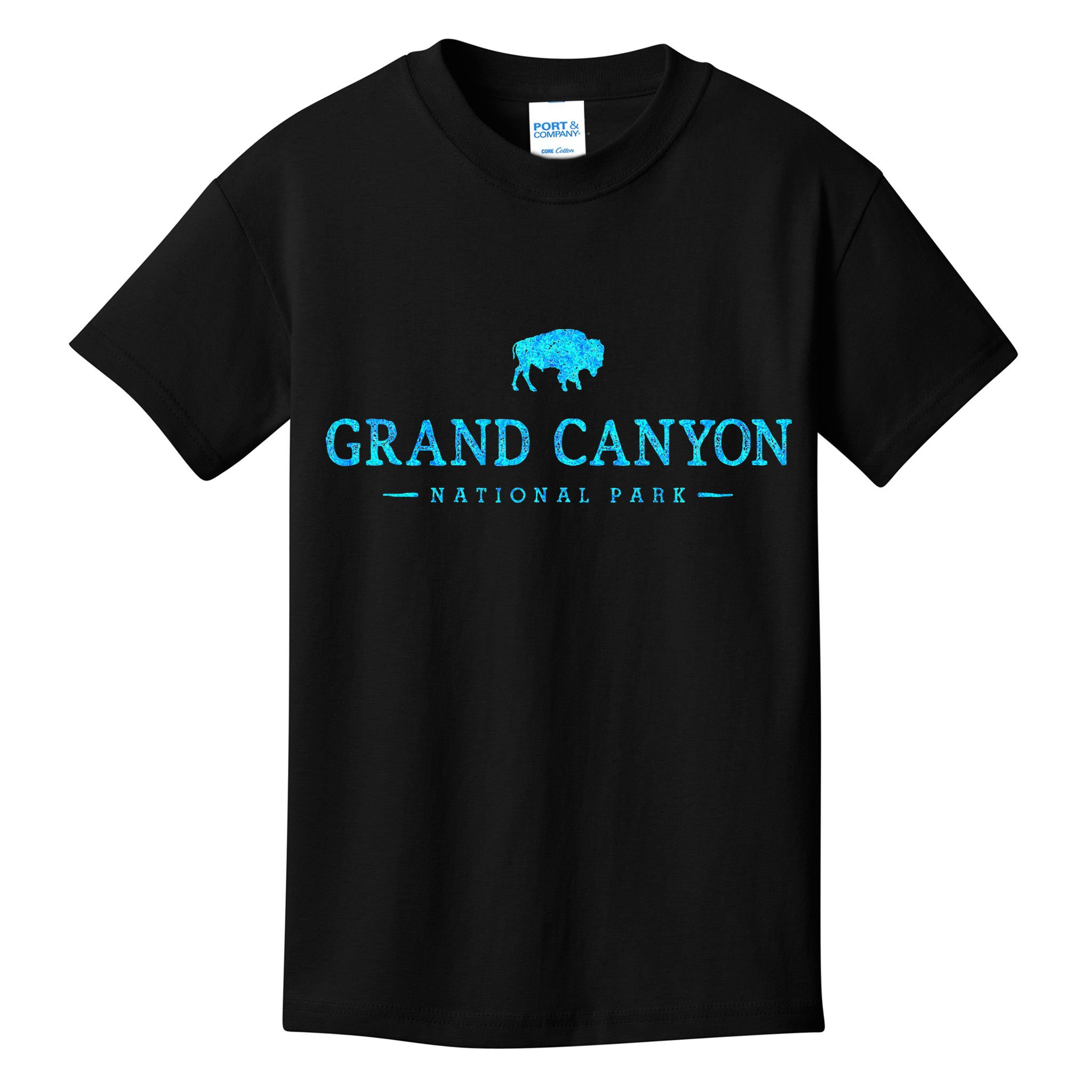 Hiked Grand Canyon National Park Arizona Colorful Kids T-Shirt