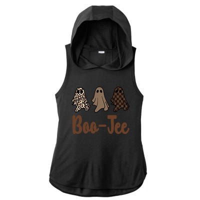 Halloween Ghost Costume Boujee Boojee Spooky Season Vibes Gift Ladies PosiCharge Tri-Blend Wicking Draft Hoodie Tank