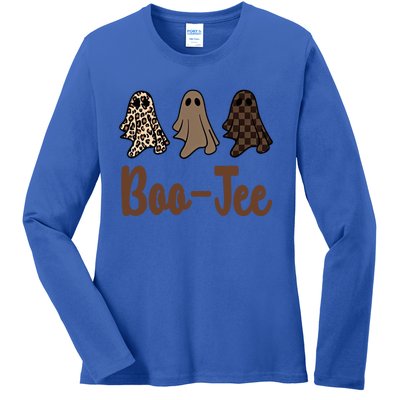 Halloween Ghost Costume Boujee Boojee Spooky Season Vibes Gift Ladies Long Sleeve Shirt