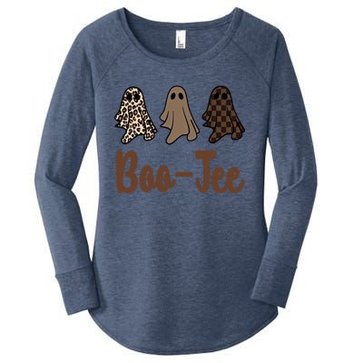 Halloween Ghost Costume Boujee Boojee Spooky Season Vibes Gift Women's Perfect Tri Tunic Long Sleeve Shirt