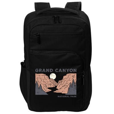 Hiked Grand Canyon National Park Arizona Vintage Womens Men Impact Tech Backpack