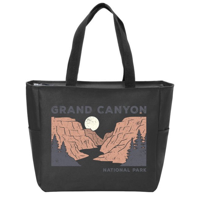 Hiked Grand Canyon National Park Arizona Vintage Womens Men Zip Tote Bag