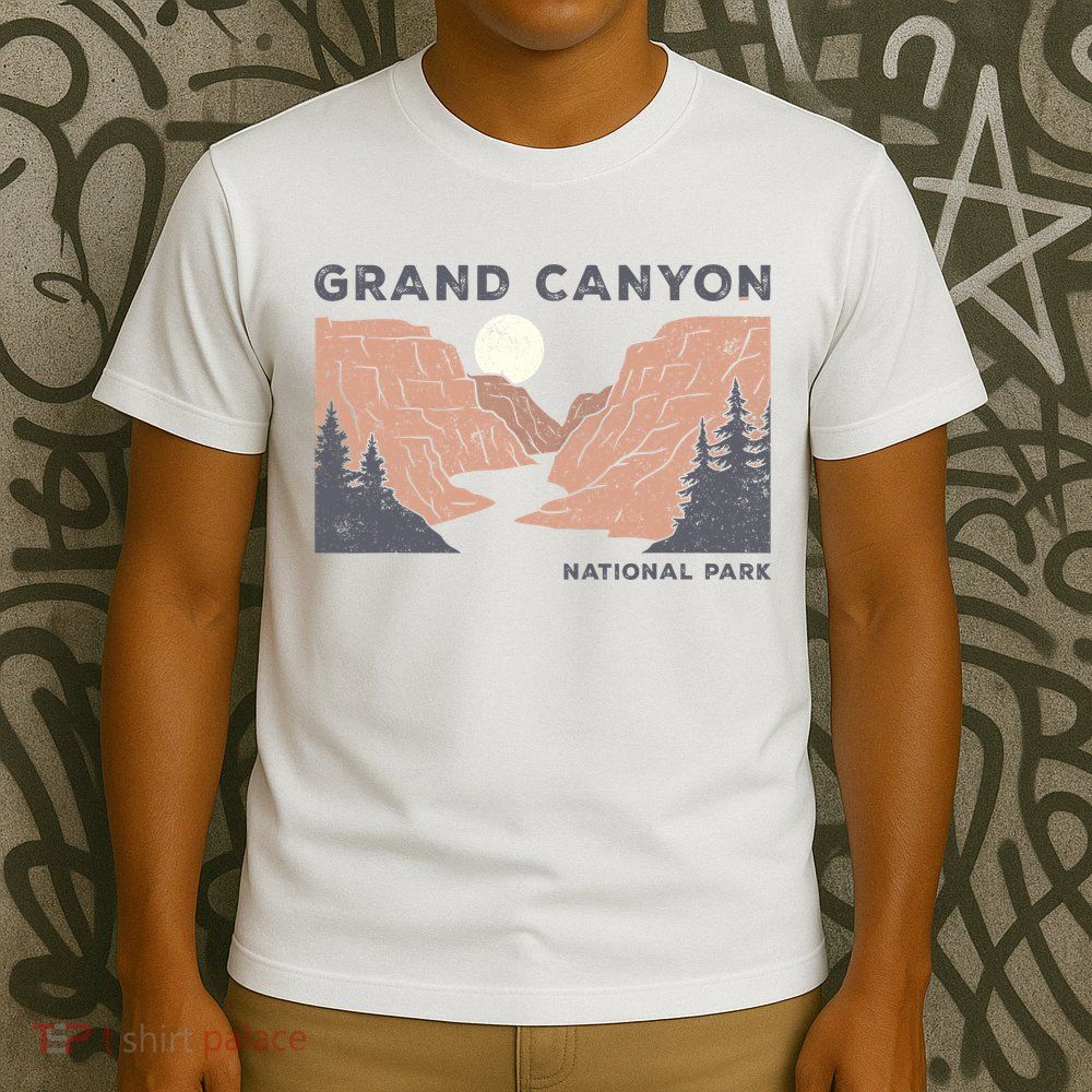 Hiked Grand Canyon National Park Arizona Vintage Womens Men T-Shirt