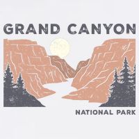 Hiked Grand Canyon National Park Arizona Vintage Womens Men Polo