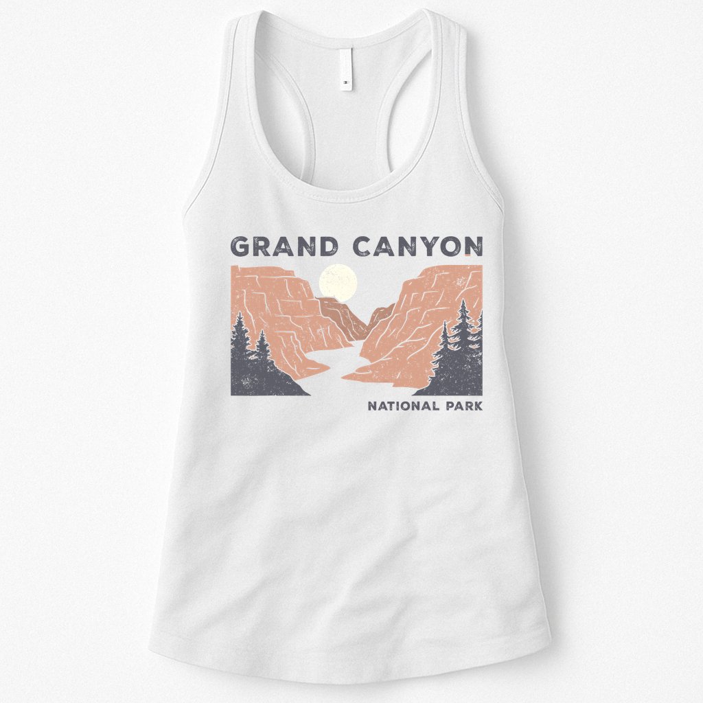 Hiked Grand Canyon National Park Arizona Vintage Womens Men Womens Tank Top