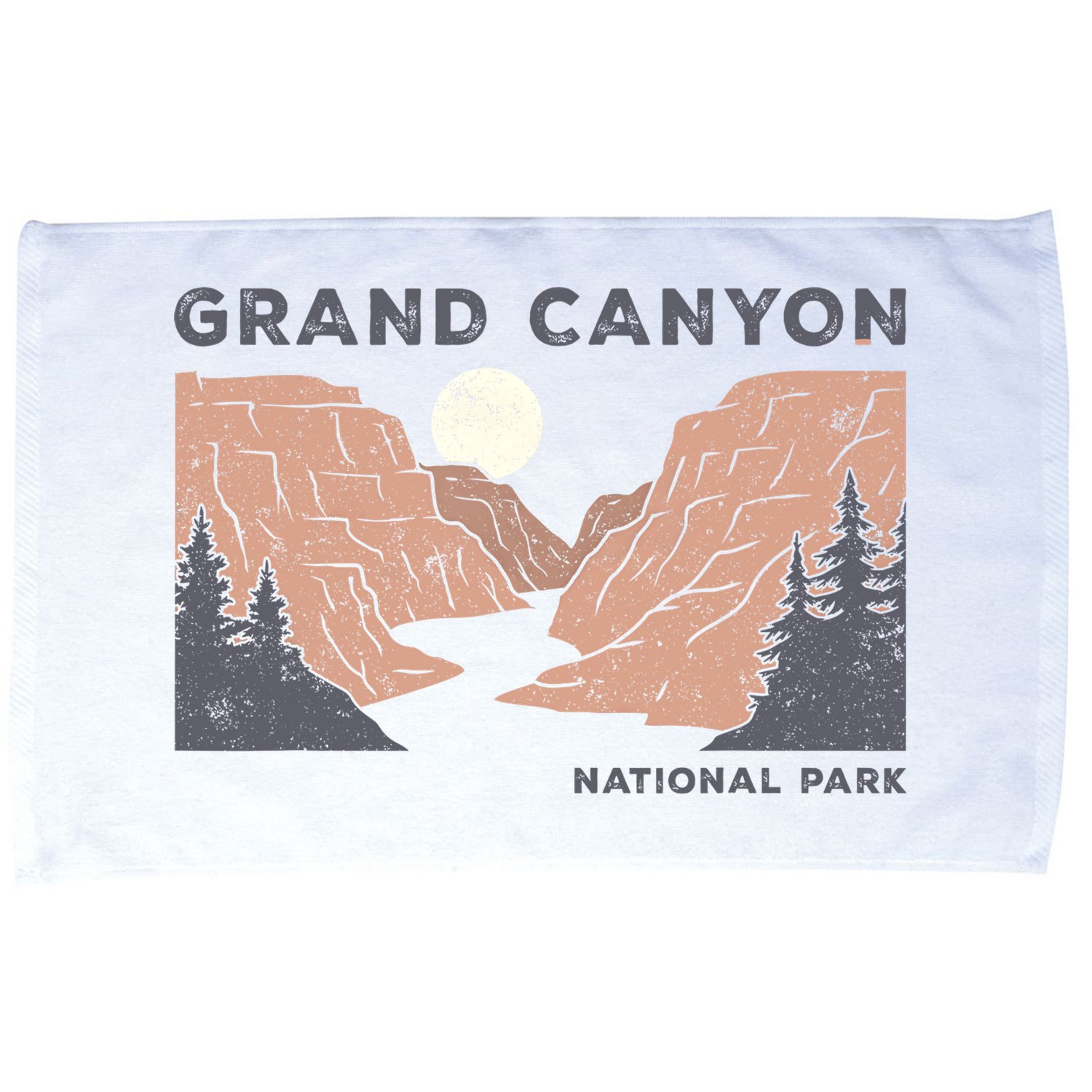 Hiked Grand Canyon National Park Arizona Vintage Womens Men Microfiber Hand Towel