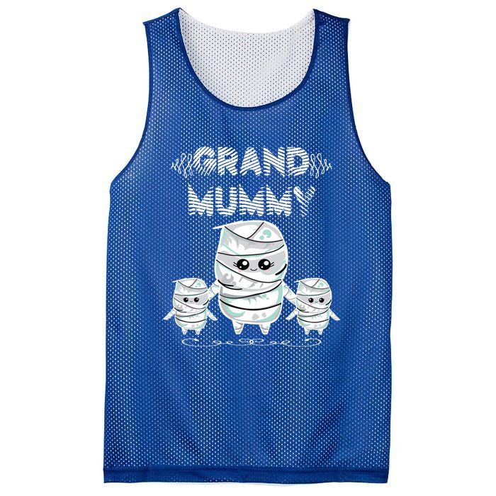 Halloween Grandma Costume Cute Grand Mummy Funny Grandmother Meaningful Gift Mesh Reversible Basketball Jersey Tank