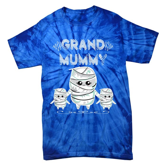 Halloween Grandma Costume Cute Grand Mummy Funny Grandmother Meaningful Gift Tie-Dye T-Shirt