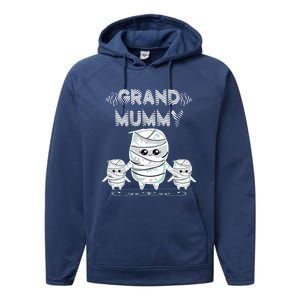 Halloween Grandma Costume Cute Grand Mummy Funny Grandmother Meaningful Gift Performance Fleece Hoodie