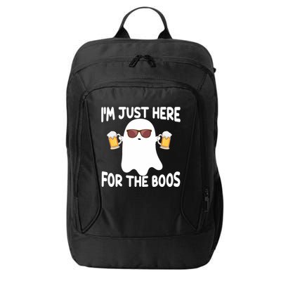 Halloween Ghost Costumes Im Just Here For The Boos Beer Cool Gift City Backpack