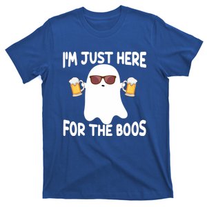 Halloween Ghost Costumes Im Just Here For The Boos Beer Cool Gift T-Shirt