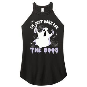 Halloween Ghost Costume Spider Just Here For The Boos Women’s Perfect Tri Rocker Tank