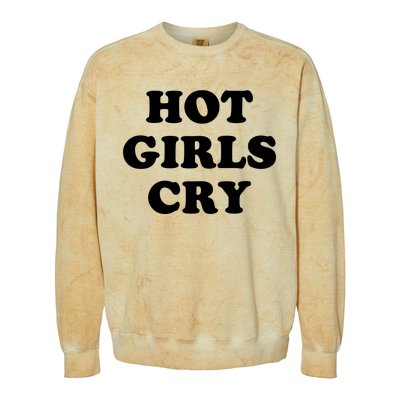 Hot Girls Cry Colorblast Crewneck Sweatshirt