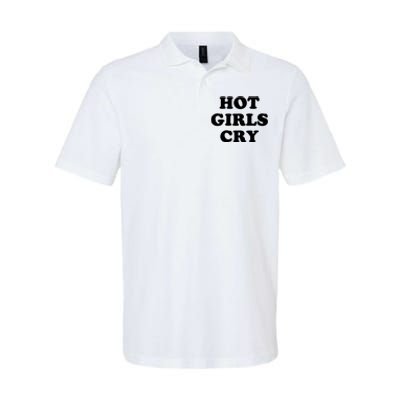 Hot Girls Cry Softstyle Adult Sport Polo