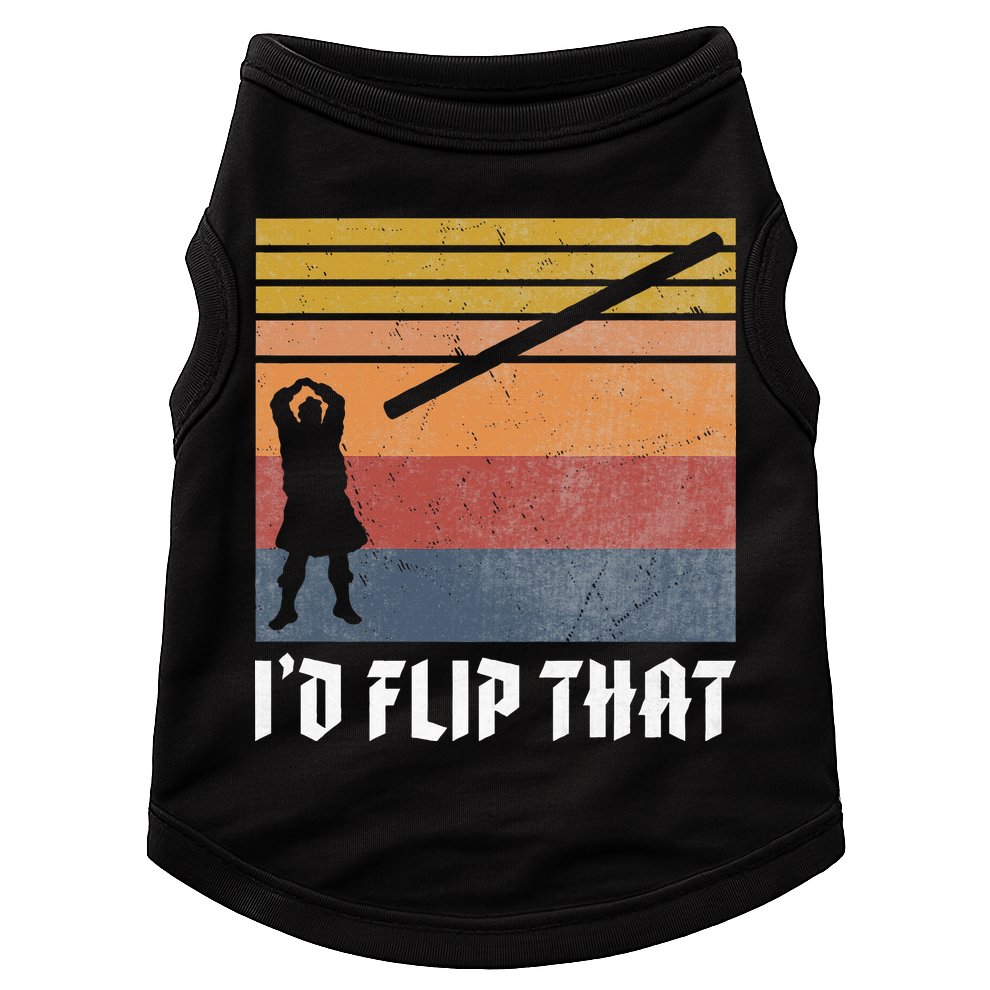 Highland Games Caber Toss Heavy Athlete Gifts Scottish Kilt Doggie Tank
