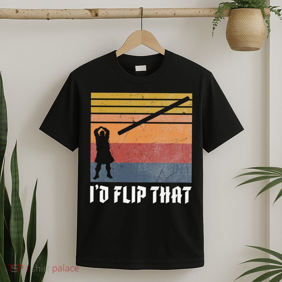Highland Games Caber Toss Heavy Athlete Gifts Scottish Kilt T-Shirt